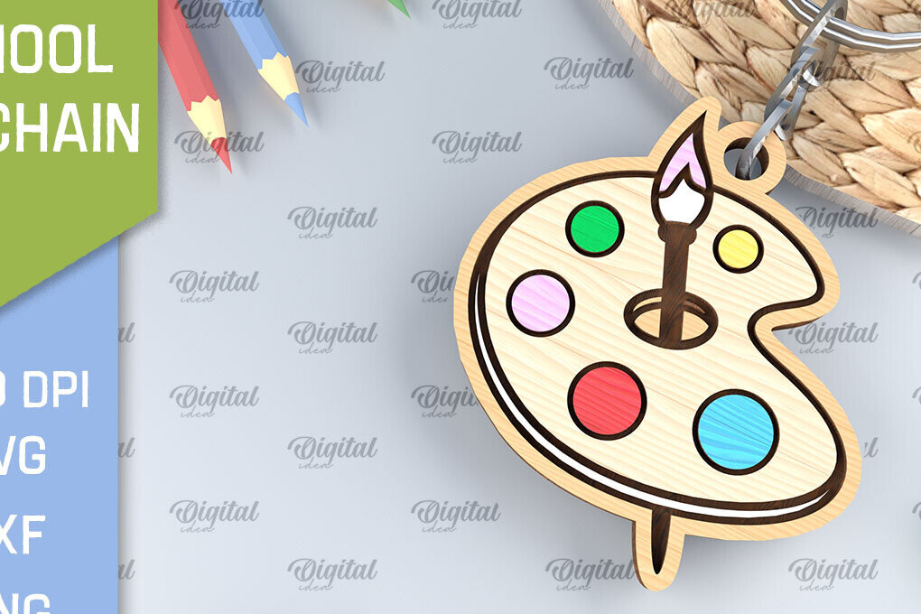 Σετ των 3 Intra απο ξύλο plywood 3mm-4mm πάχος – Σχολική Ξύλινη Μπρελόκ Κοπή Laser Δίασταση  5x5 cm INTRAFABR-96205585