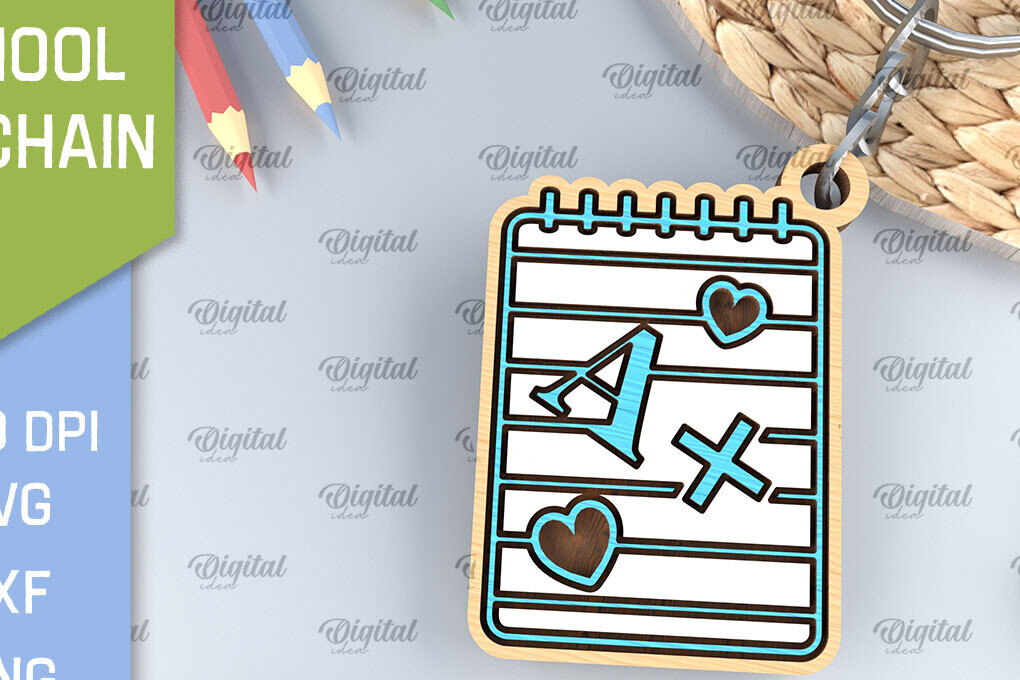 Σετ των 3 Intra απο ξύλο plywood 3mm-4mm πάχος – Σχολική Ξύλινη Μπρελόκ Κοπή Laser Δίασταση  5x5 cm INTRAFABR-96205819