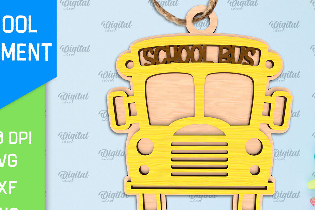 Σετ των 2 Intra απο ξύλο plywood 3mm-4mm πάχος – Σχολικό Ξύλινο Στολίδι Δίασταση  20x20 cm INTRAFABR-96735517