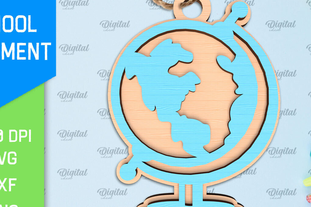 Σετ των 2 Intra απο ξύλο plywood 3mm-4mm πάχος – Σχολικό Ξύλινο Στολίδι Δίασταση  20x20 cm INTRAFABR-96739835