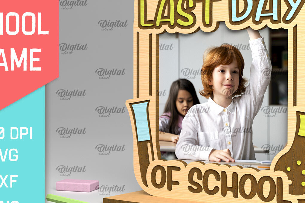 Σετ των 2 Intra απο ξύλο plywood 3mm-4mm πάχος – Σχολική ξύλινη κορνίζα φωτογραφιών Δίασταση  20x20 cm INTRAFABR-95644719