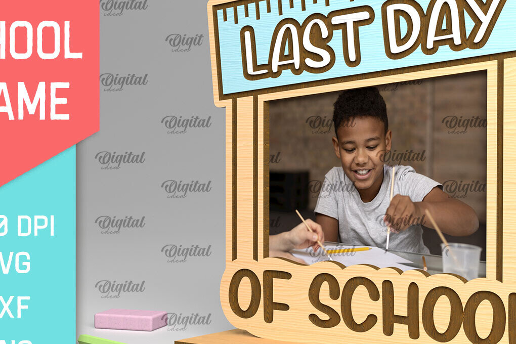 Σετ των 2 Intra απο ξύλο plywood 3mm-4mm πάχος – Σχολική ξύλινη κορνίζα φωτογραφιών Δίασταση  20x20 cm INTRAFABR-95644746