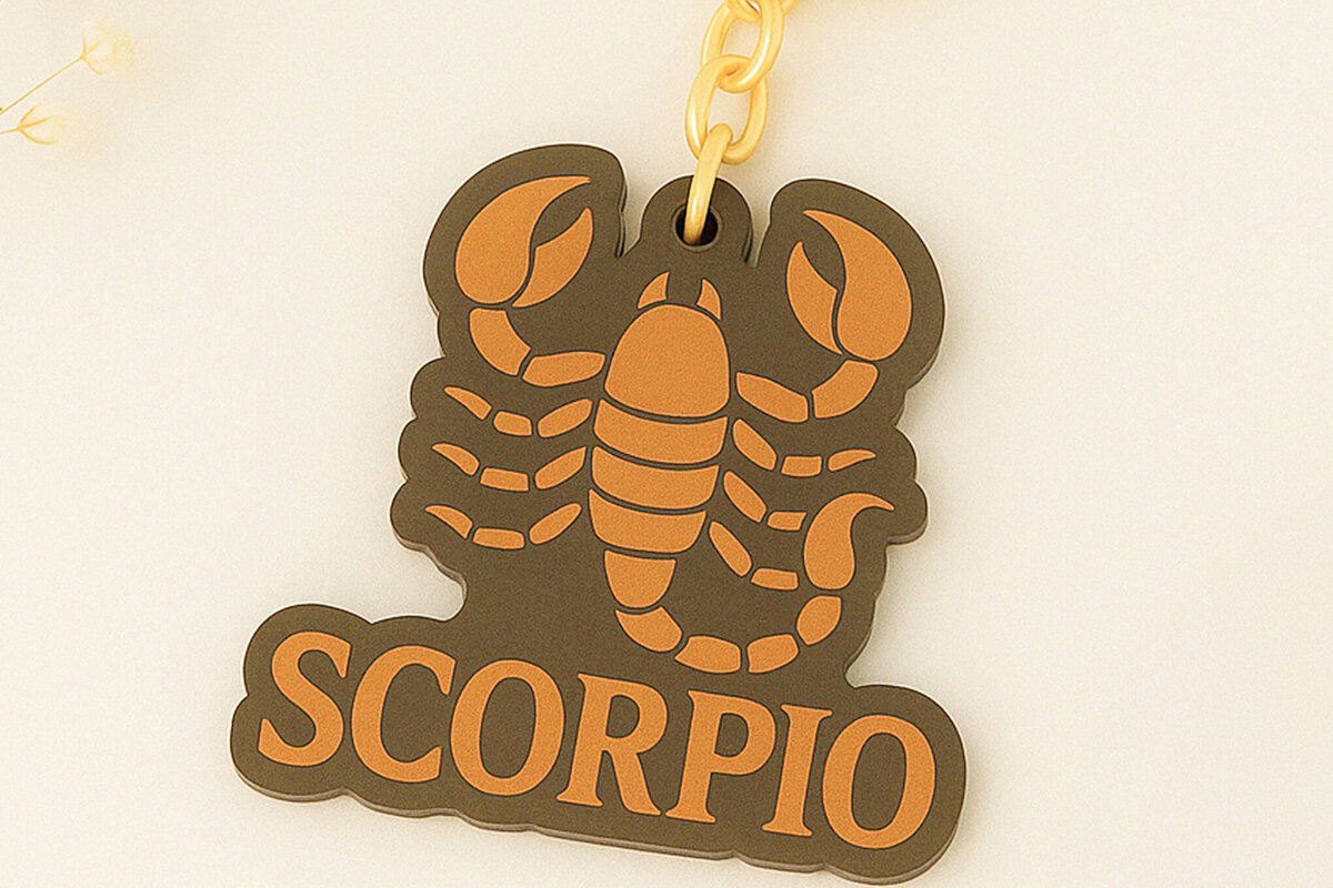 Σετ των 3 Intra απο ξύλο plywood 3mm-4mm πάχος – Scorpio Zodiac Keychain Δίασταση  5x5 cm INTRAFABR-120350517