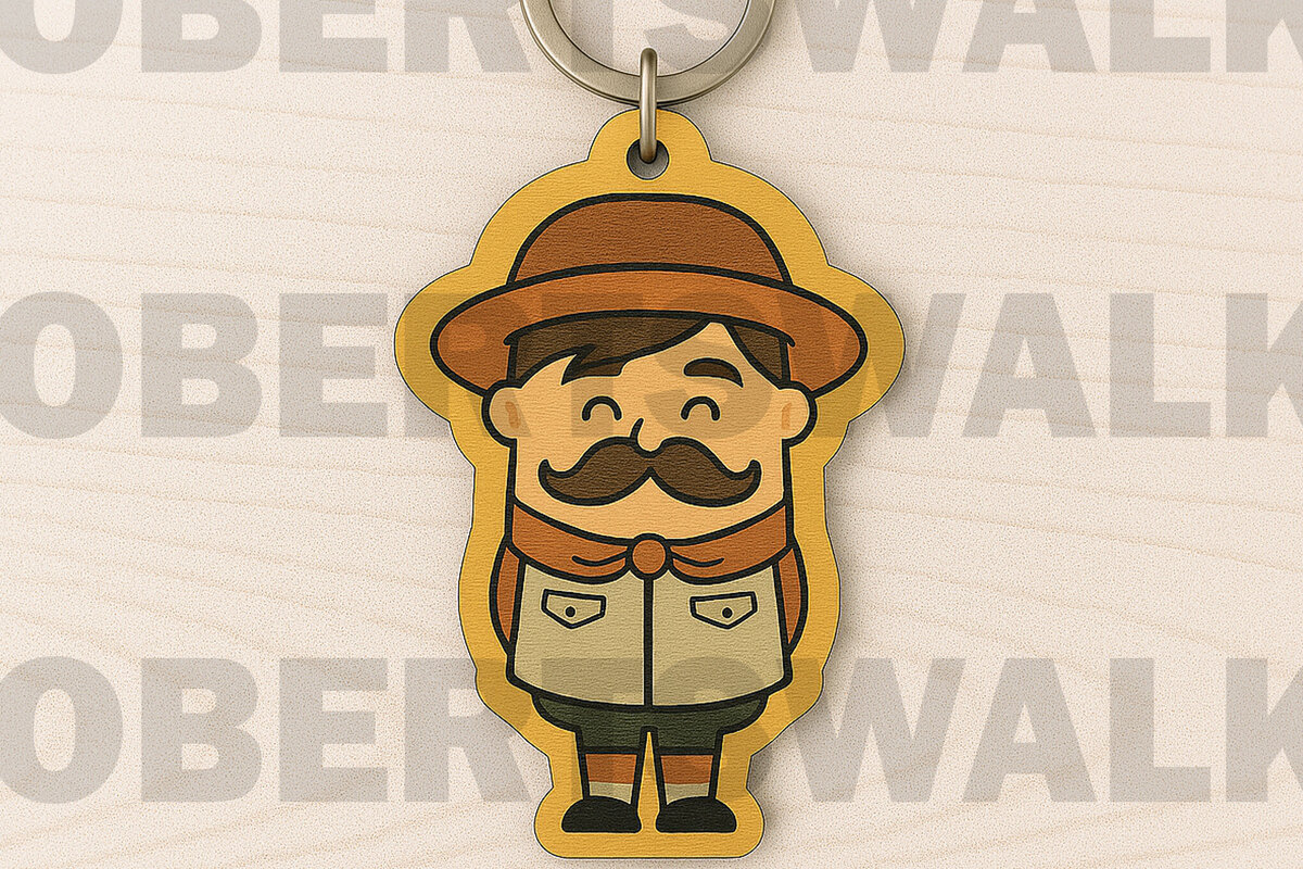 Σετ των 3 Intra απο ξύλο plywood 3mm-4mm πάχος – Αρχείο Scout Keychain Δίασταση  5x5 cm INTRAFABR-123329876