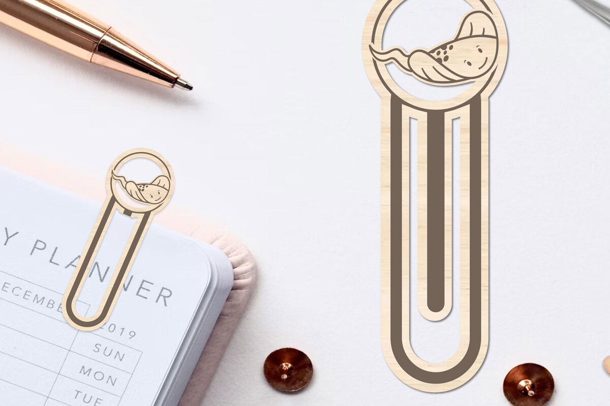 Σετ των 2 Intra απο ξύλο plywood 3mm-4mm πάχος – Θαλασσινό ζώο σελιδοδείκτης Χαρτοκόψιμο με λέιζερ Δίασταση  20x20 cm INTRAFABR-96564975