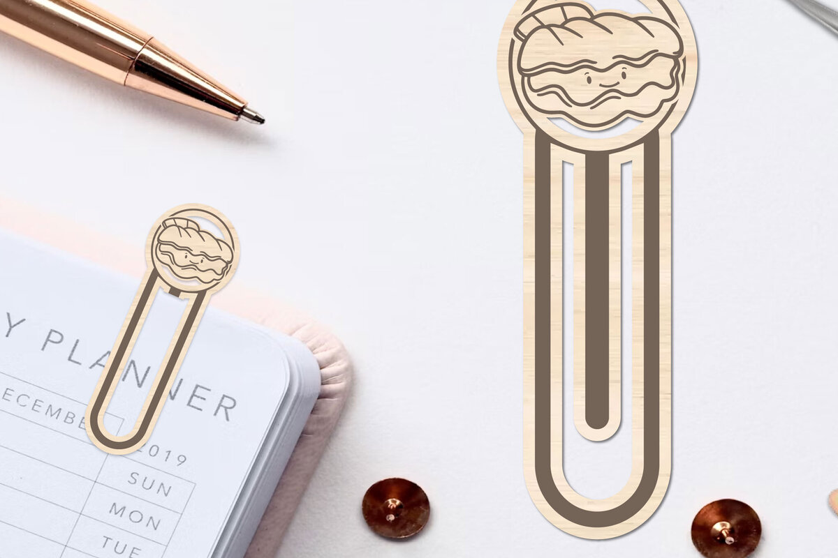 Σετ των 2 Intra απο ξύλο plywood 3mm-4mm πάχος – Θαλασσινό ζώο σελιδοδείκτης Χαρτοκόψιμο με λέιζερ Δίασταση  20x20 cm INTRAFABR-96563860