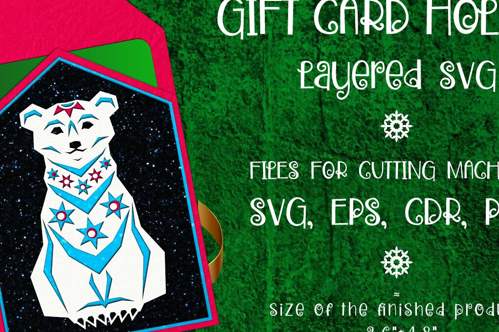 Σετ των 2 Intra απο ξύλο plywood 3mm-4mm πάχος – Sea Bear | Θήκη δώρου Χριστουγέννων Δίασταση  20x20 cm INTRAFABR-102402250