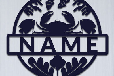 Σετ των 2 Intra απο ξύλο plywood 3mm-4mm πάχος – Sea Life Διακόσμηση Δωματίου Όνομα Πινακίδα Δίασταση  20x20 cm INTRAFABR-72632088