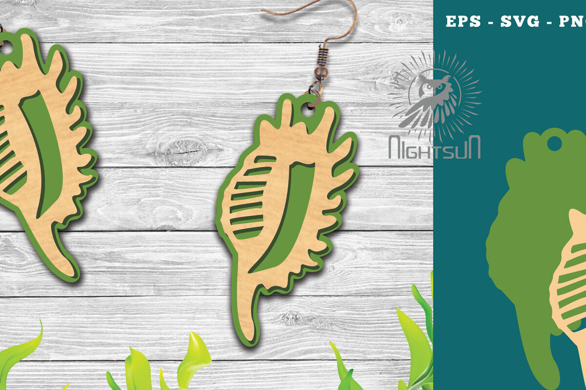 Σετ των 3 Intra απο ξύλο plywood 3mm-4mm πάχος – Σκουλαρίκια με λέιζερ Sea Shells 13 Δίασταση  5x5 cm INTRAFABR-113272795