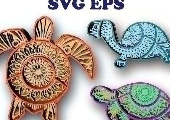 Σετ των 2 Intra απο ξύλο plywood 3mm-4mm πάχος – Θαλάσσιες χελώνες , 3 σχέδια , 5 στρώσεις Δίασταση  20x20 cm INTRAFABR-31644767