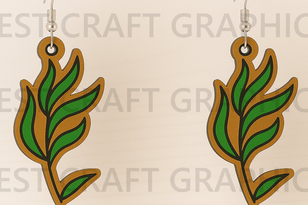 Σετ των 3 Intra απο ξύλο plywood 3mm-4mm πάχος – Σκουλαρίκια με λέιζερ με φύκια Δίασταση  5x5 cm INTRAFABR-123395959