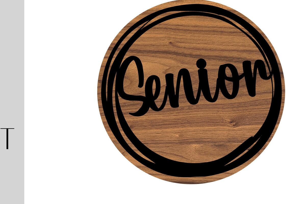 Σετ των 2 Intra απο ξύλο plywood 3mm-4mm πάχος – Senior Round Photo Prop Δίασταση  20x20 cm INTRAFABR-9779776