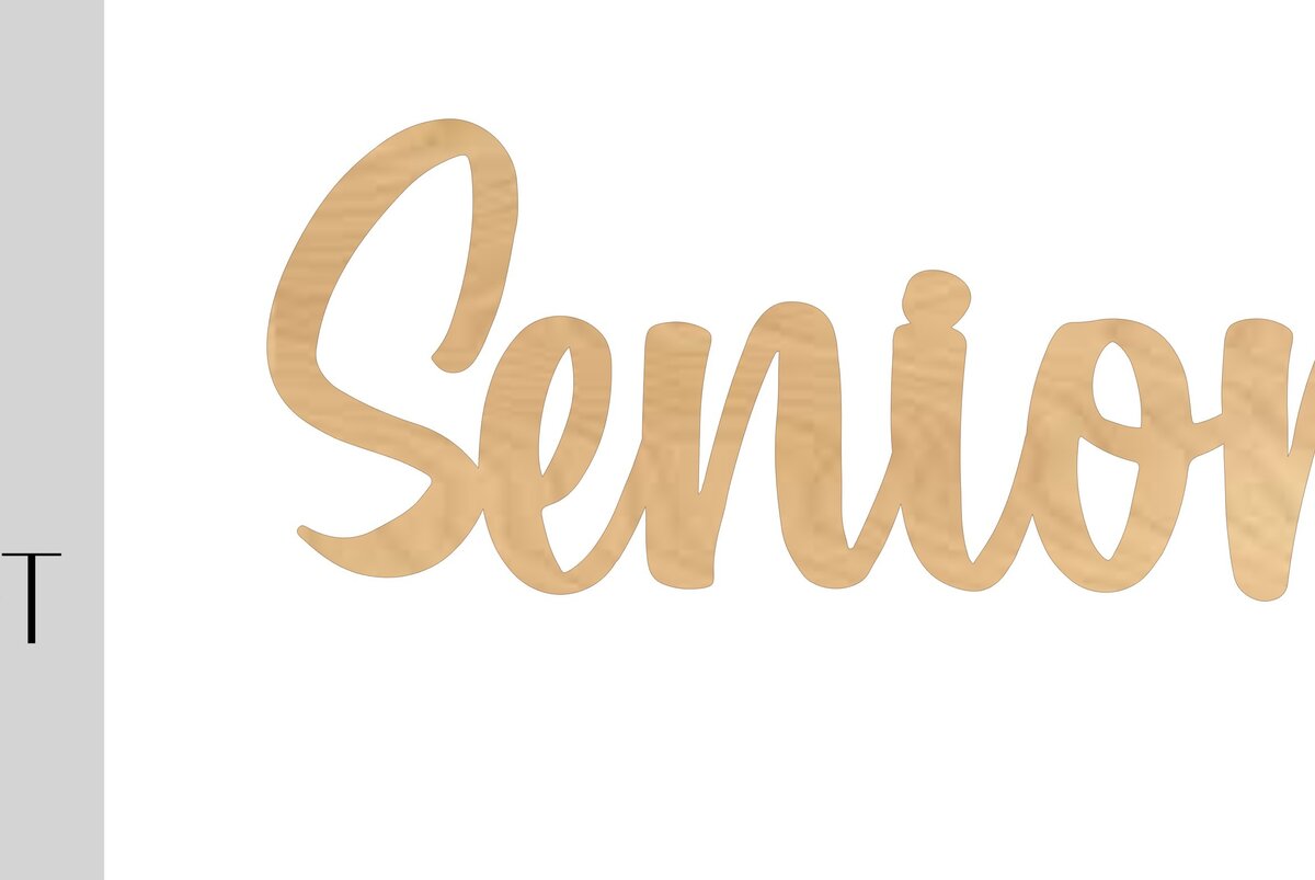 Σετ των 2 Intra απο ξύλο plywood 3mm-4mm πάχος – Senior Word Photo Prop Δίασταση  20x20 cm INTRAFABR-9779860