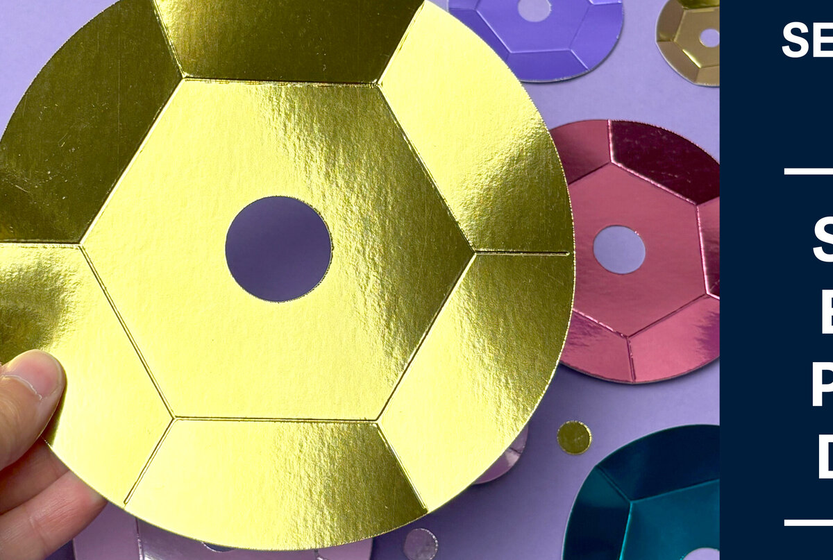 Σετ των 2 Intra απο ξύλο plywood 3mm-4mm πάχος – Sequin Δίασταση  20x20 cm INTRAFABR-110057468