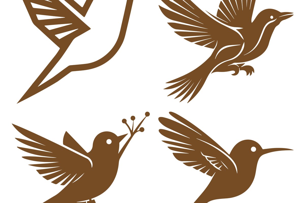 Σετ των 2 Intra απο ξύλο plywood 3mm-4mm πάχος – Σετ  Bird Δίασταση  20x20 cm INTRAFABR-100194749