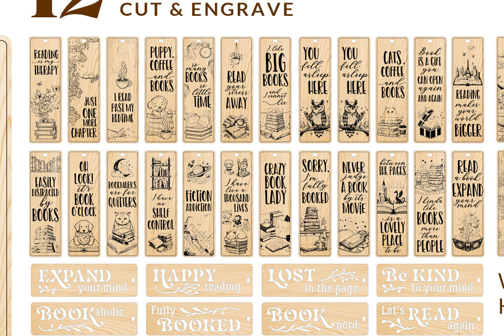 Σετ των 2 Intra απο ξύλο plywood 3mm-4mm πάχος – Σετ σελιδοδεικτών Laser Ready Δίασταση  20x20 cm INTRAFABR-96024734