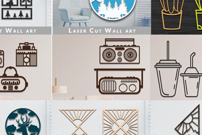 Intra απο ξύλο plywood 3mm-4mm πάχος – Σετ Πακέτο Wall Art Δίασταση  40x30 cm INTRAFABR-69957863