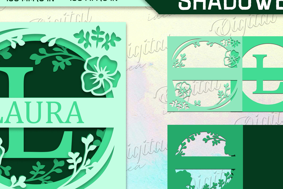 Σετ των 2 Intra απο ξύλο plywood 3mm-4mm πάχος – Χαρτόκοπο αλφαβήτου Shadow Box. Γράμμα Λ Δίασταση  20x20 cm INTRAFABR-86219354