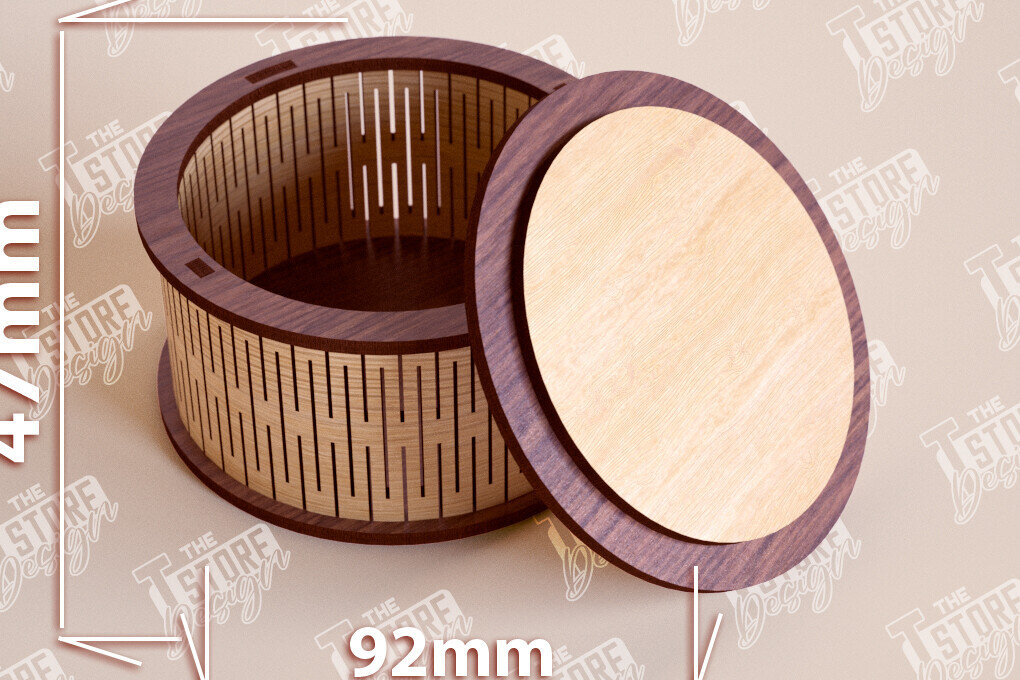 Σετ των 2 Intra απο ξύλο plywood 3mm-4mm πάχος – Ξύλινο Κουτί σε σχήμα| Κουτί κοσμημάτων |Κουτί δώρου Δίασταση  20x20 cm INTRAFABR-109359728