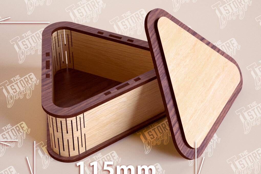 Σετ των 2 Intra απο ξύλο plywood 3mm-4mm πάχος – Ξύλινο Κουτί σε σχήμα| Κουτί κοσμημάτων |Κουτί δώρου Δίασταση  20x20 cm INTRAFABR-109359821