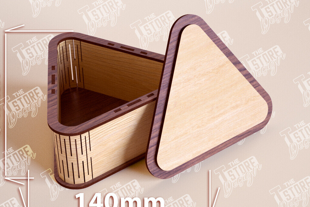 Σετ των 2 Intra απο ξύλο plywood 3mm-4mm πάχος – Ξύλινο Κουτί σε σχήμα| Κουτί κοσμημάτων |Κουτί δώρου Δίασταση  20x20 cm INTRAFABR-109360020