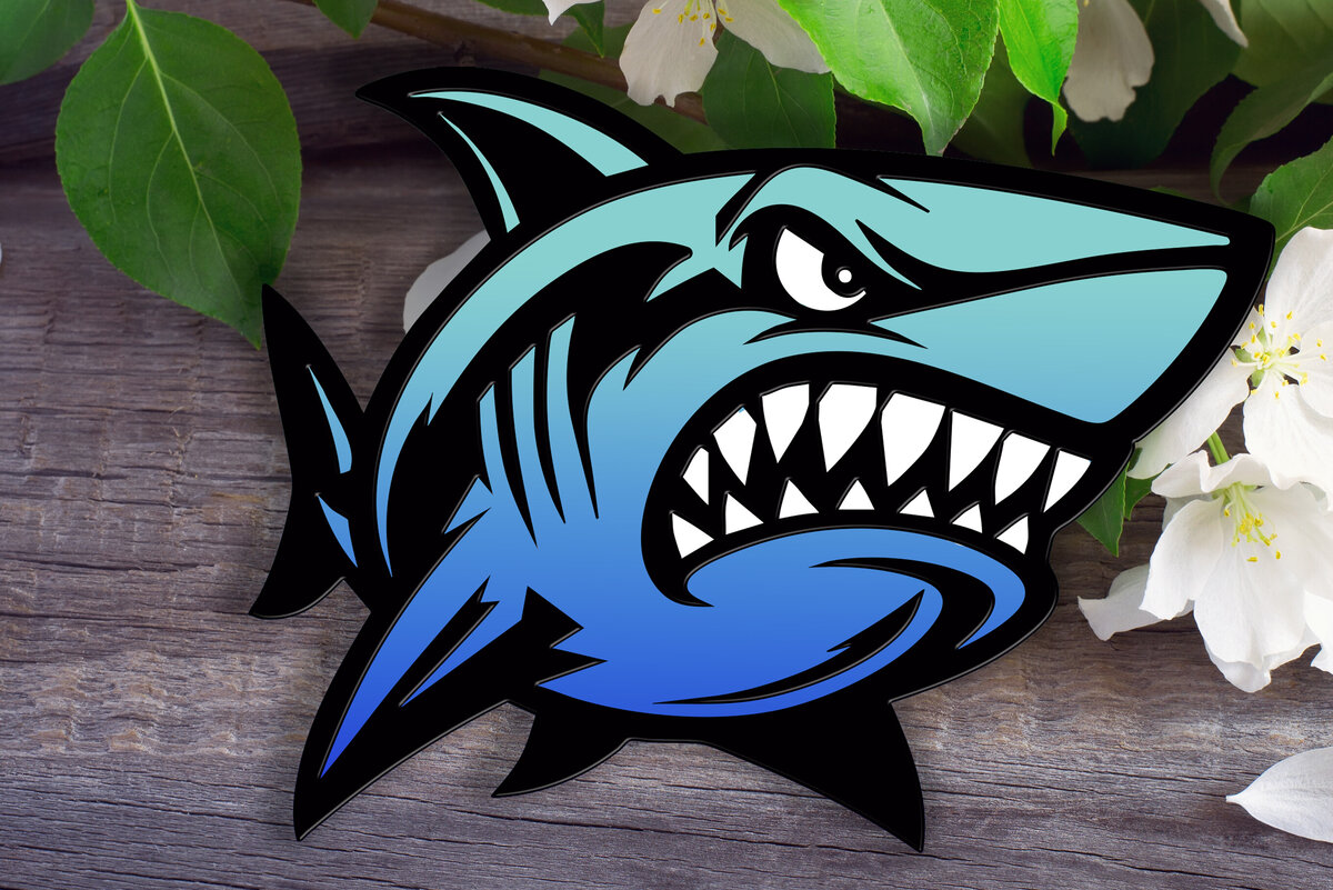 Intra απο ξύλο plywood 3mm-4mm πάχος – Shark Wall Art Δίασταση  40x30 cm INTRAFABR-124736111