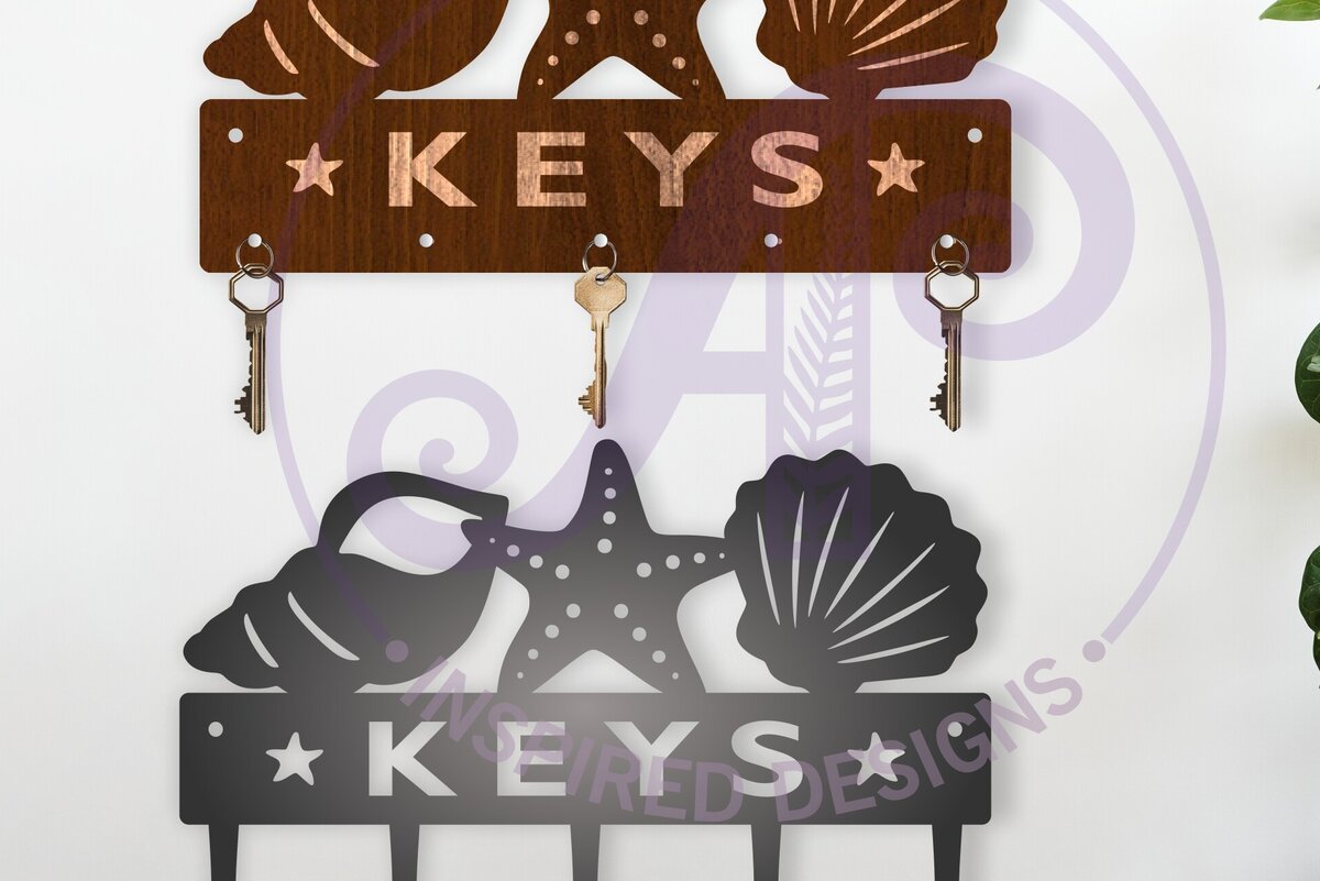 Σετ των 3 Intra απο ξύλο plywood 3mm-4mm πάχος – Κοχύλια Μπρελόκ Σχέδια Μέταλλο &amp; Ξύλο Δίασταση  5x5 cm INTRAFABR-121387079