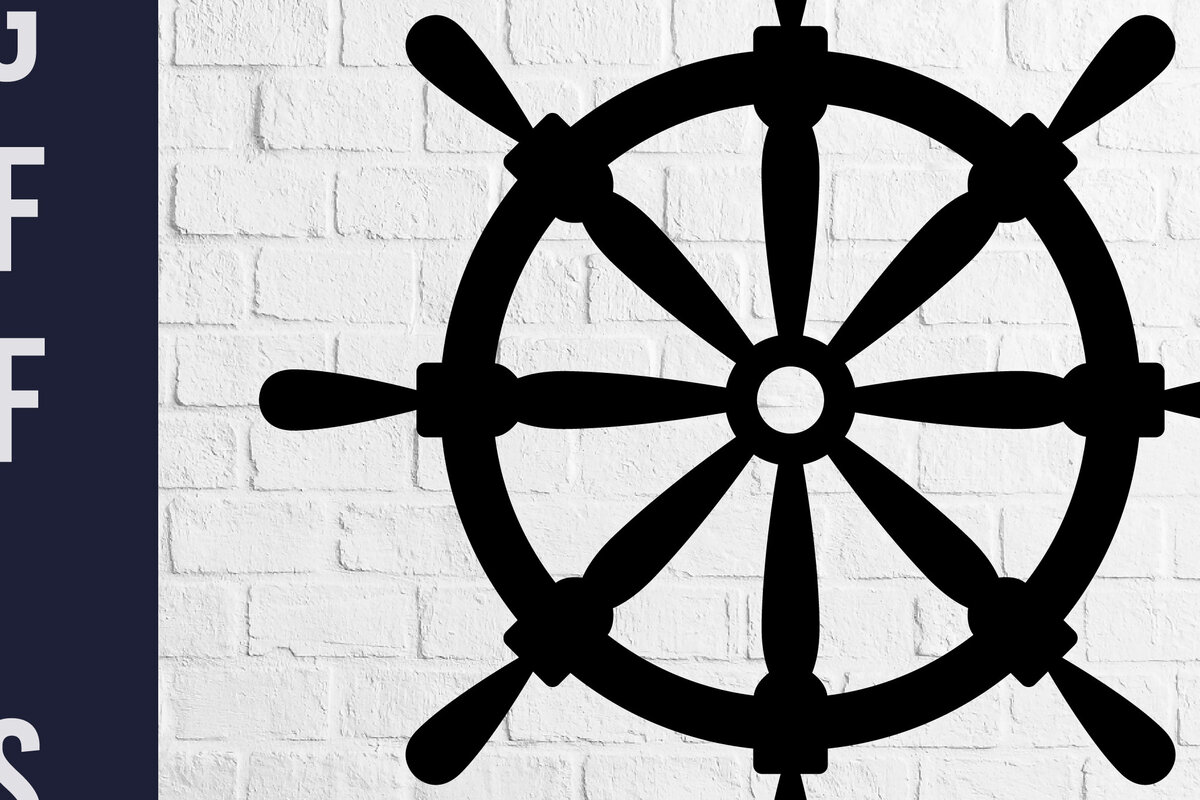 Σετ των 2 Intra απο ξύλο plywood 3mm-4mm πάχος – Τροχός πλοίου Δίασταση  20x20 cm INTRAFABR-71455540