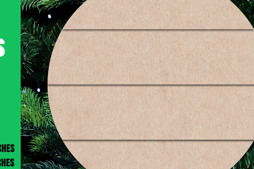 Σετ των 2 Intra απο ξύλο plywood 3mm-4mm πάχος – Αρχεία αποκοπής λέιζερ Shiplap Circle. Δίασταση  20x20 cm INTRAFABR-20596083