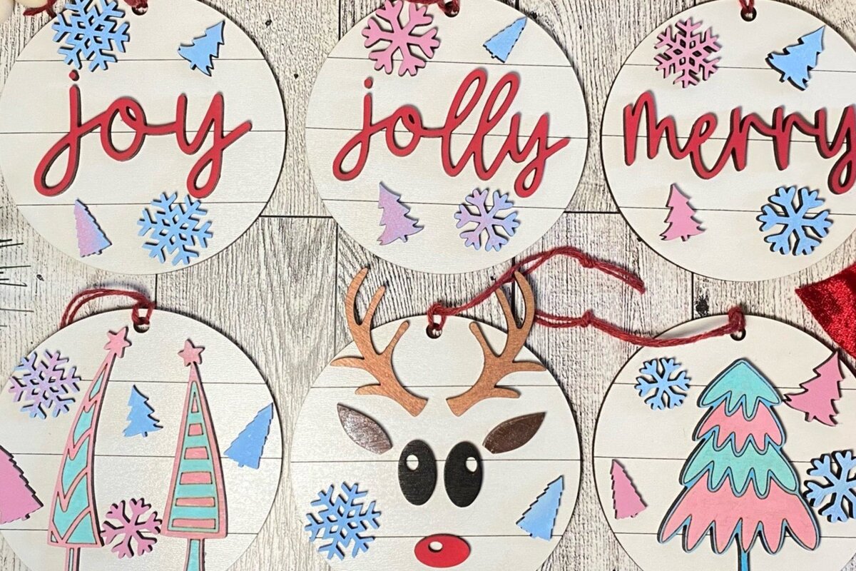 Σετ των 2 Intra απο ξύλο plywood 3mm-4mm πάχος – Shiplap Ornament Bundle Laser Δίασταση  20x20 cm INTRAFABR-41476788