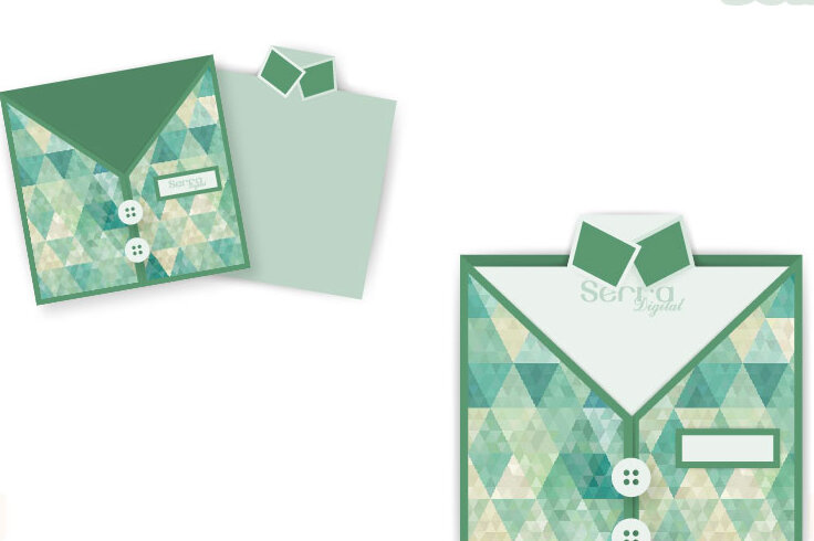 Σετ των 2 Intra απο ξύλο plywood 3mm-4mm πάχος – Πρότυπο κάρτας πουκάμισου Δίασταση  20x20 cm INTRAFABR-4678337