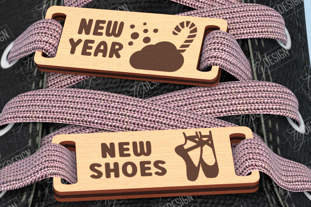 Σετ των 2 Intra απο ξύλο plywood 3mm-4mm πάχος – Γούρια παπουτσιών. Αξεσουάρ Δίασταση  20x20 cm INTRAFABR-114816705