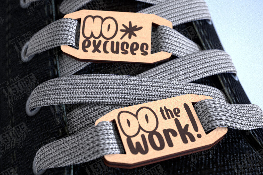 Σετ των 2 Intra απο ξύλο plywood 3mm-4mm πάχος – Γούρια με δαντέλα παπουτσιών | Αξεσουάρ παπουτσιών |CNC Δίασταση  20x20 cm INTRAFABR-113985986