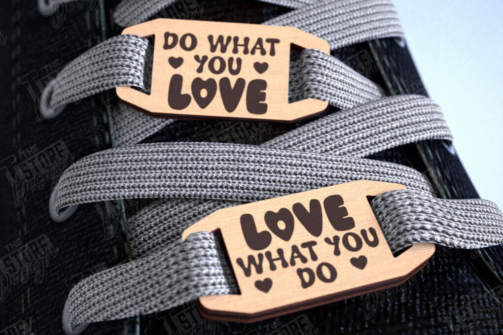 Σετ των 2 Intra απο ξύλο plywood 3mm-4mm πάχος – Γούρια με δαντέλα παπουτσιών | Αξεσουάρ παπουτσιών |CNC Δίασταση  20x20 cm INTRAFABR-113986079