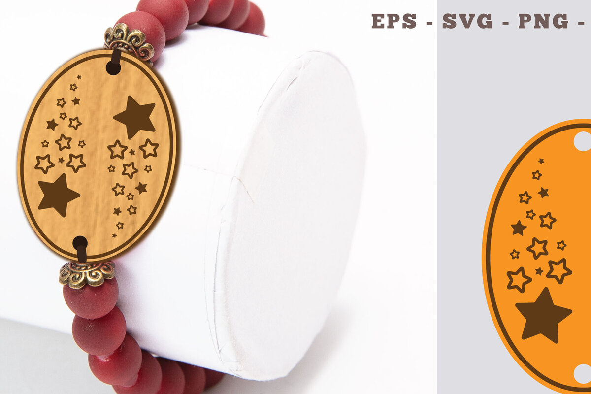 Σετ των 3 Intra απο ξύλο plywood 3mm-4mm πάχος – Βραχιόλι Shooting Star 2 Δίασταση  20x20 cm INTRAFABR-104775443