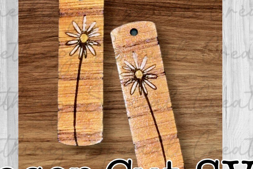 Σετ των 3 Intra απο ξύλο plywood 3mm-4mm πάχος – Απλά σκουλαρίκια Daisy Bar Δίασταση  5x5 cm INTRAFABR-94867063