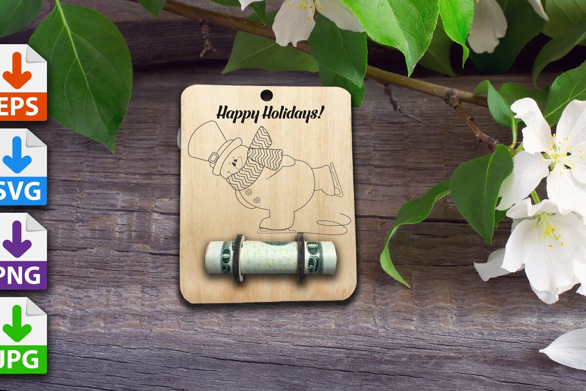 Σετ των 2 Intra απο ξύλο plywood 3mm-4mm πάχος – Κάτοχος χρημάτων για πατινάζ χιονάνθρωπος Δίασταση  20x20 cm INTRAFABR-38786623