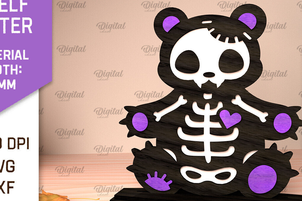 Intra απο ξύλο plywood 3mm-4mm πάχος – Skeleton Shelf Sitters Design Δίασταση  40x30 cm INTRAFABR-105217915