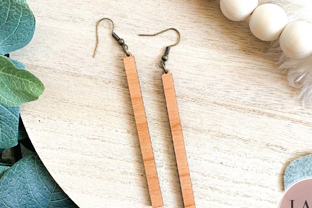 Σετ των 3 Intra απο ξύλο plywood 3mm-4mm πάχος – Skinny Bars Σκουλαρίκια Laser Δίασταση  5x5 cm INTRAFABR-74148418