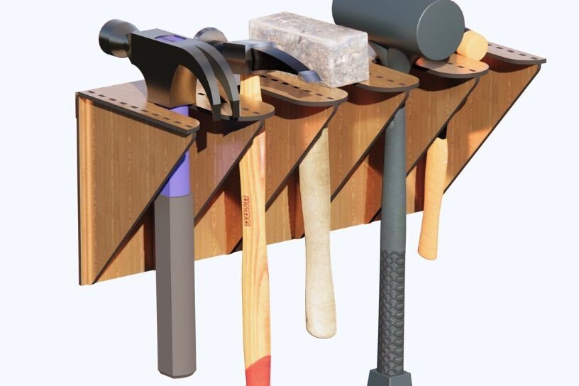 Σετ των 2 Intra απο ξύλο plywood 3mm-4mm πάχος – Θήκη με σχισμή Slatwall Δίασταση  20x20 cm INTRAFABR-36508723