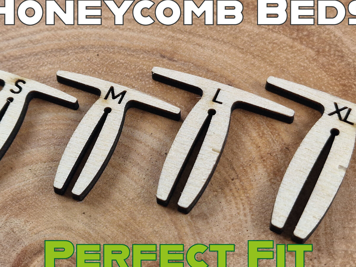 Σετ των 2 Intra απο ξύλο plywood 3mm-4mm πάχος – Λεπτή καρφίτσα κρεβατιού κηρήθρας - Universal Δίασταση  20x20 cm INTRAFABR-52339224