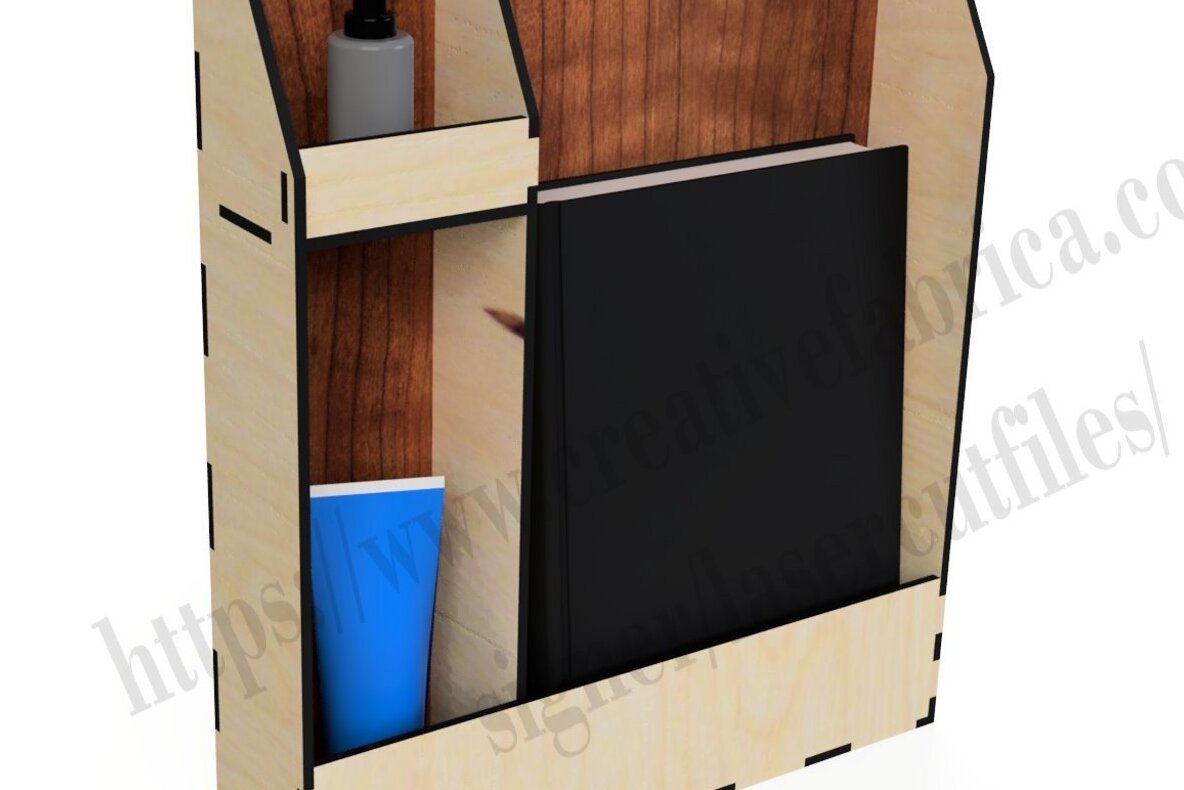 Σετ των 2 Intra απο ξύλο plywood 3mm-4mm πάχος – Μικρό ράφι τοίχου για CNC / Organizer Wit Δίασταση  40x30 cm INTRAFABR-36793431