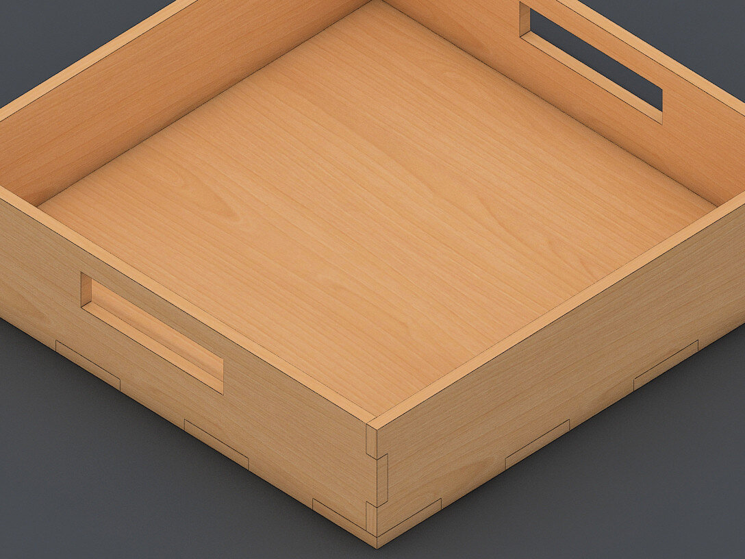 Σετ των 2 Intra απο ξύλο plywood 3mm-4mm πάχος – Μικροί Ξύλινοι Δίσκοι Καφέ Κόψεις με Λέιζερ Δίασταση  20x20 cm INTRAFABR-60984725