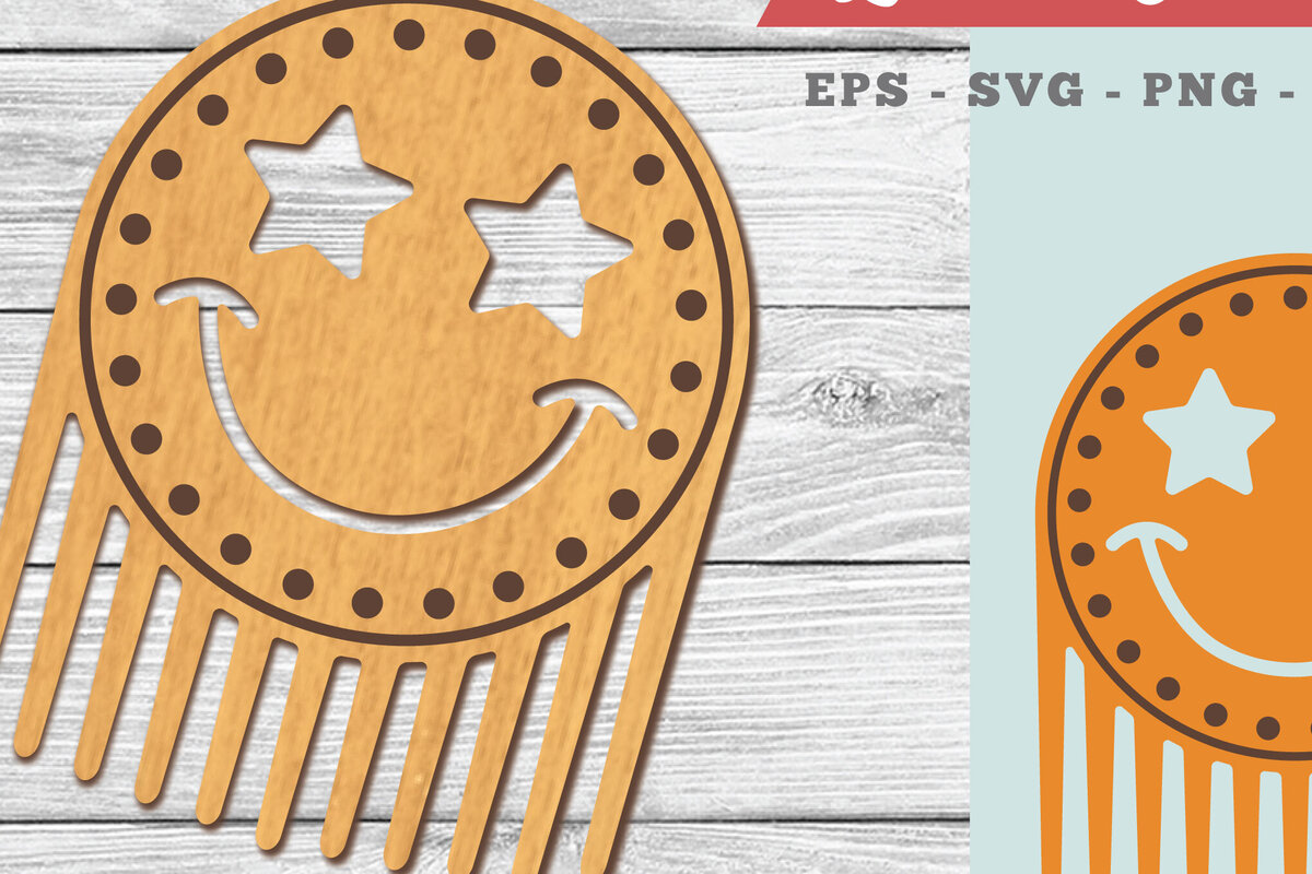 Σετ των 2 Intra απο ξύλο plywood 3mm-4mm πάχος – Χτένα κοπής με λέιζερ χαμόγελου 1 Δίασταση  20x20 cm INTRAFABR-104778534