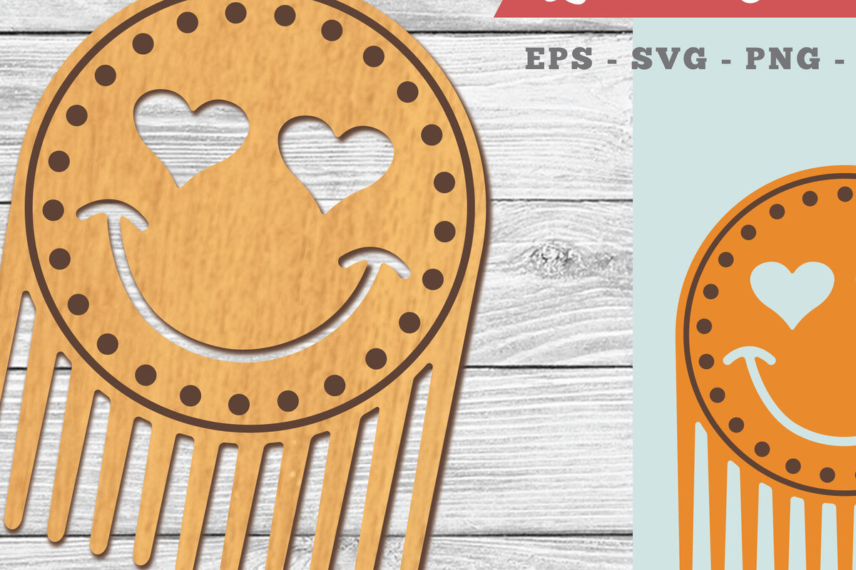 Σετ των 2 Intra απο ξύλο plywood 3mm-4mm πάχος – Smile FaceComb 2 Δίασταση  20x20 cm INTRAFABR-104778562