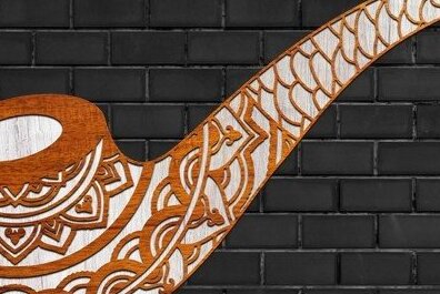 Σετ των 2 Intra απο ξύλο plywood 3mm-4mm πάχος – Smoking Pipe Laser Craft Δίασταση  20x20 cm INTRAFABR-32870290