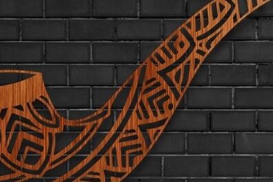 Σετ των 2 Intra απο ξύλο plywood 3mm-4mm πάχος – Smoking Pipe Laser Craft Δίασταση  20x20 cm INTRAFABR-32870284