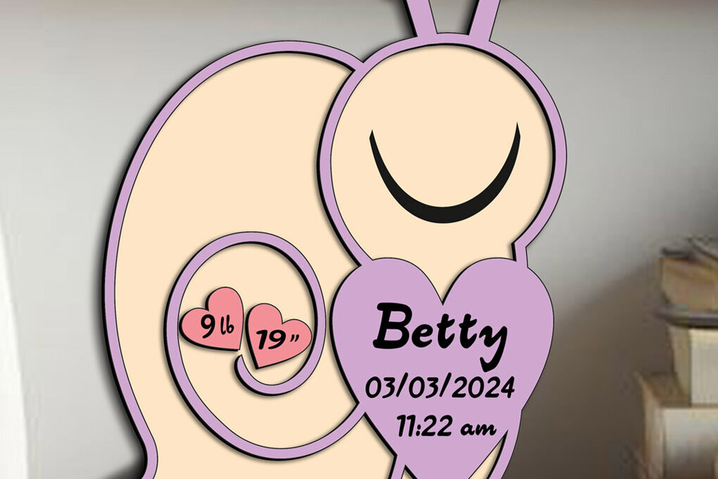 Intra απο ξύλο plywood 3mm-4mm πάχος – Πίνακας Ανακοινώσεων Γέννησης Σαλιγκάρι Δίασταση  45x45 cm INTRAFABR-103245858