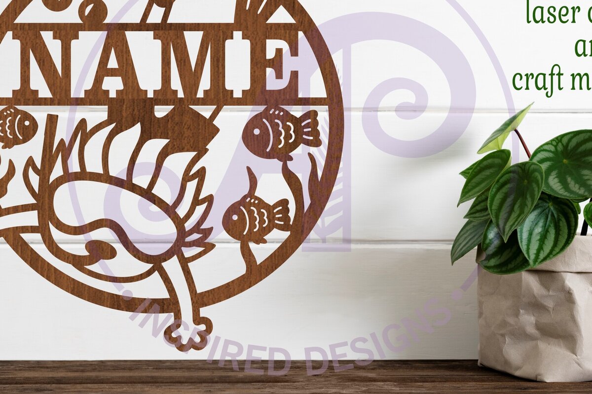 Σετ των 2 Intra απο ξύλο plywood 3mm-4mm πάχος – Πινακίδα ονόματος αγοριού για κολύμβηση με αναπνευστήρα,, Καταδύσεις Δίασταση  20x20 cm INTRAFABR-85731608