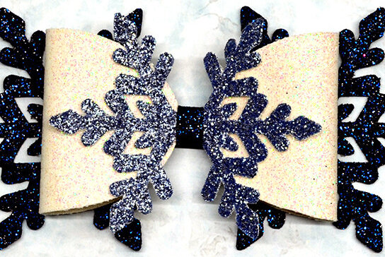 Σετ των 2 Intra απο ξύλο plywood 3mm-4mm πάχος – Πρότυπο τόξου νιφάδα χιονιού Δίασταση  20x20 cm INTRAFABR-16274593